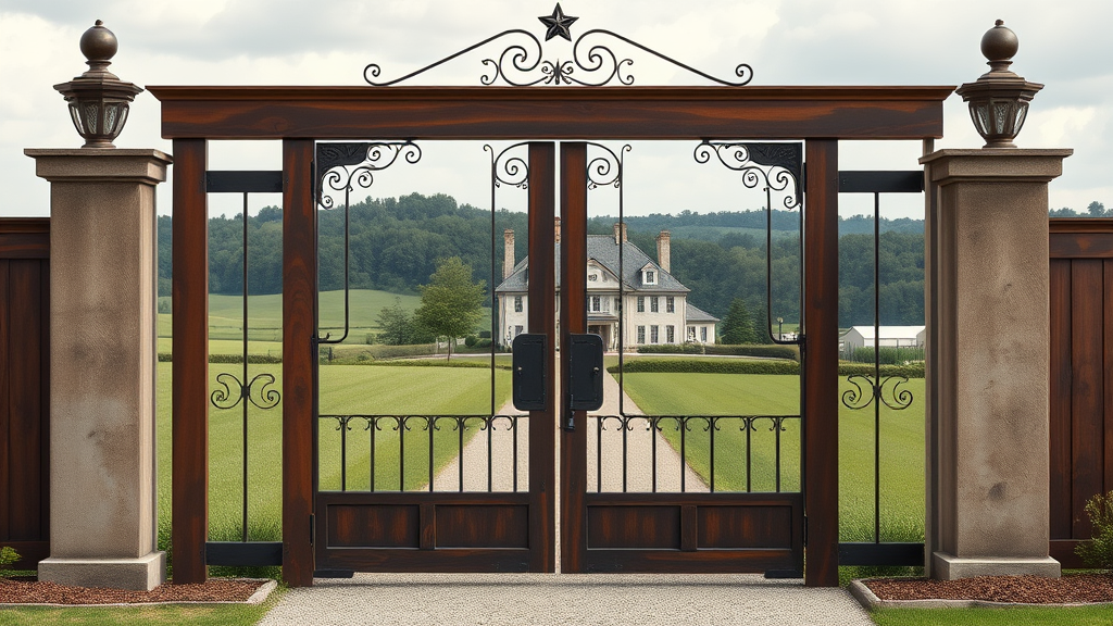 Elegant Farmhouse Gate Designs