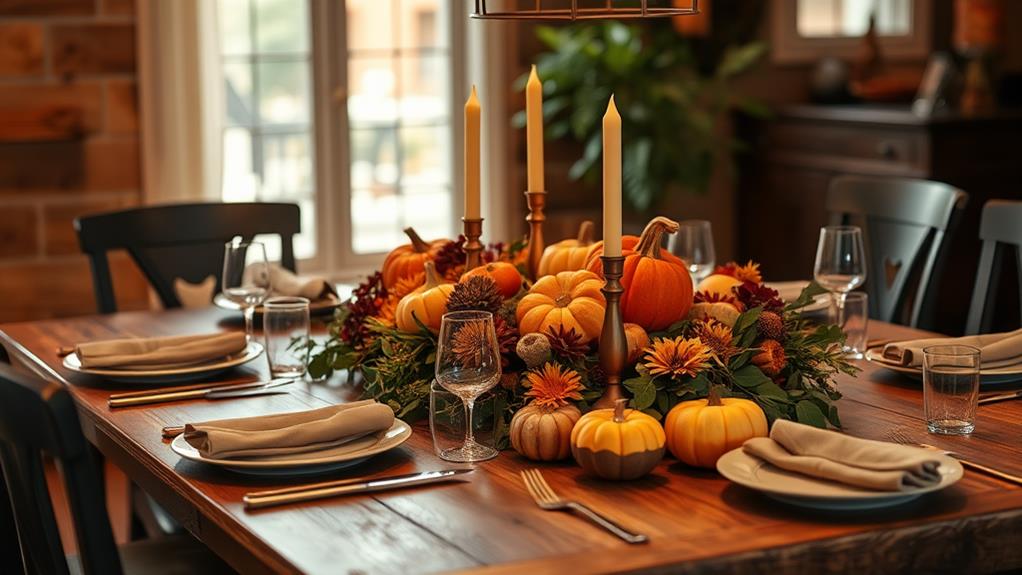 autumn floral table arrangements