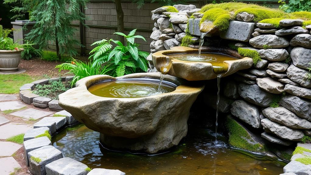 beautiful outdoor water features