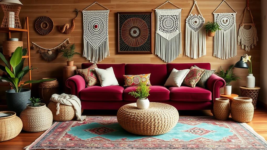 bohemian living room inspiration