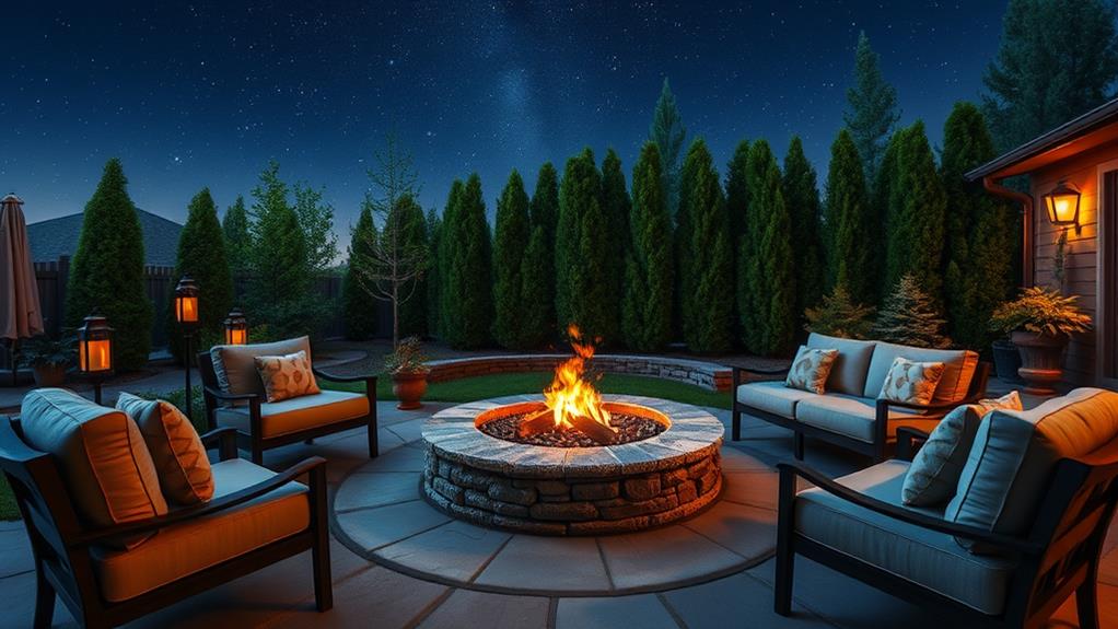 cozy outdoor gathering spaces