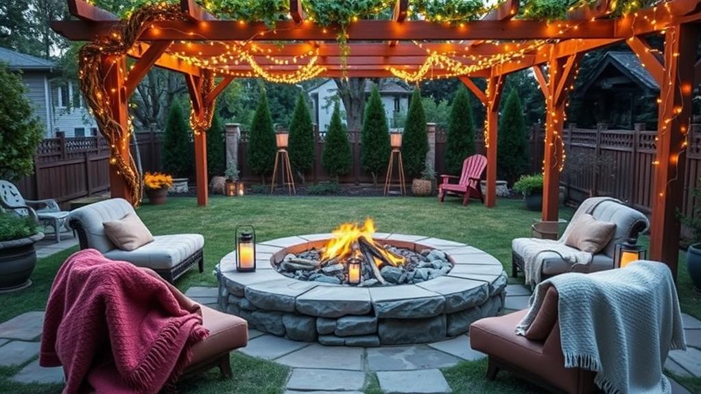 cozy outdoor gathering spaces