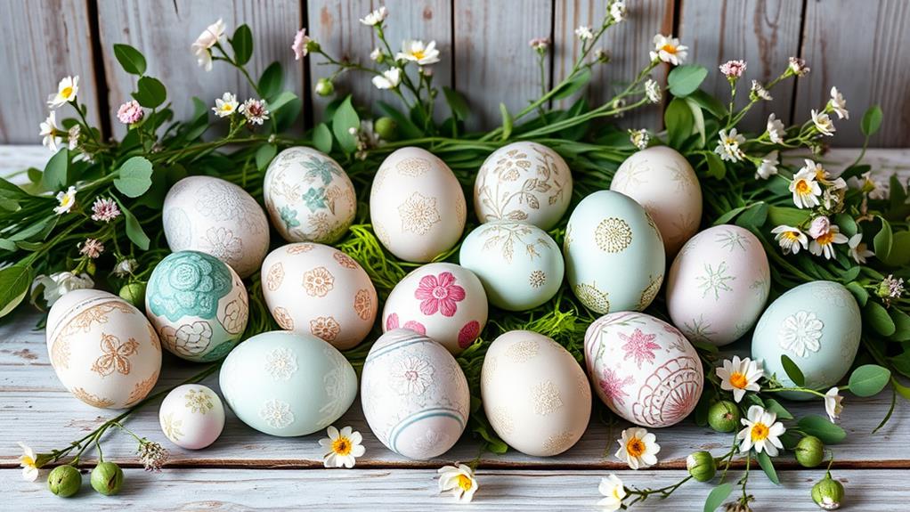 create colorful easter eggs