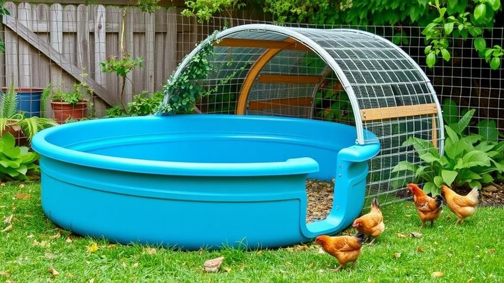 creative backyard chicken housing