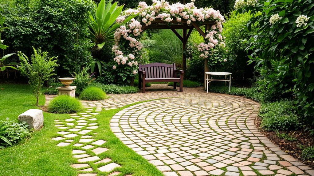 decorative outdoor walkway designs