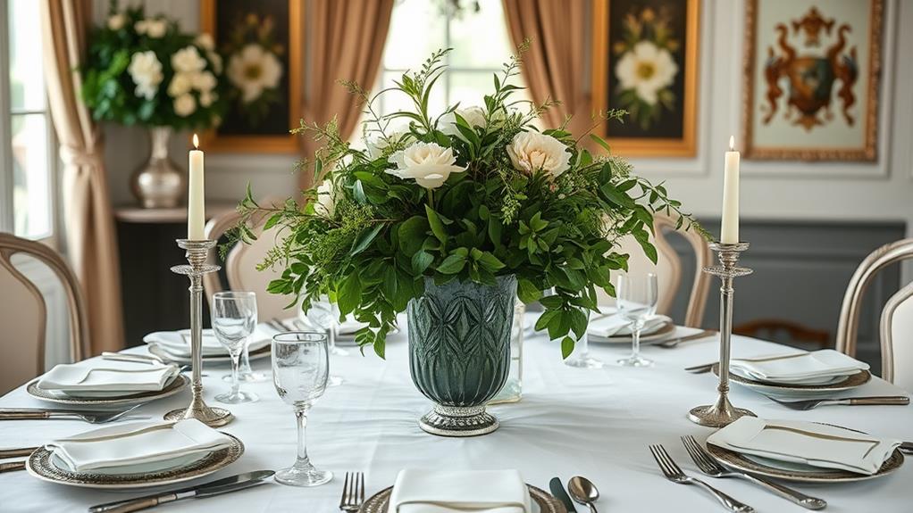 elegant dining table decor