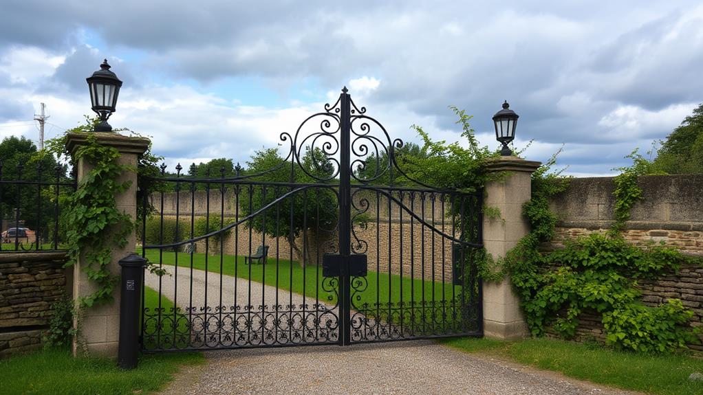 elegant entrance metal design