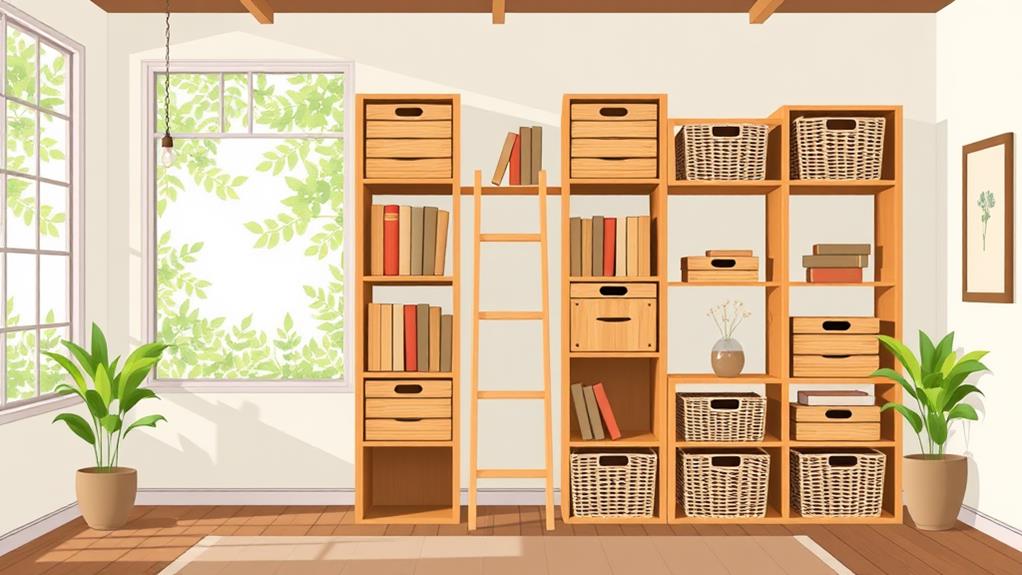 organized bookshelf space solution