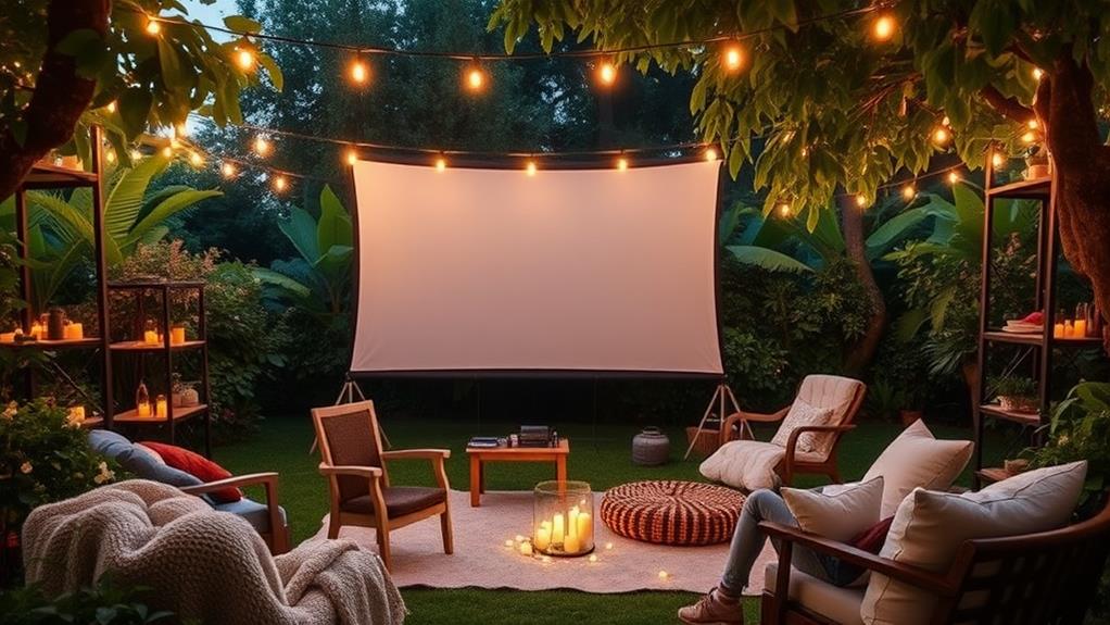 outdoor movie night magic