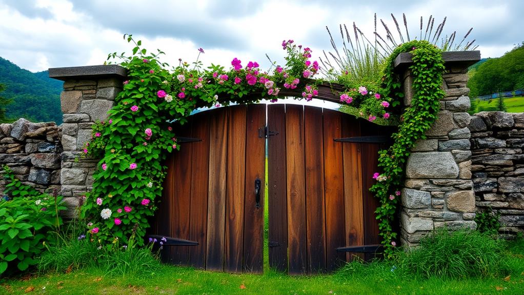 rustic elegance at entry