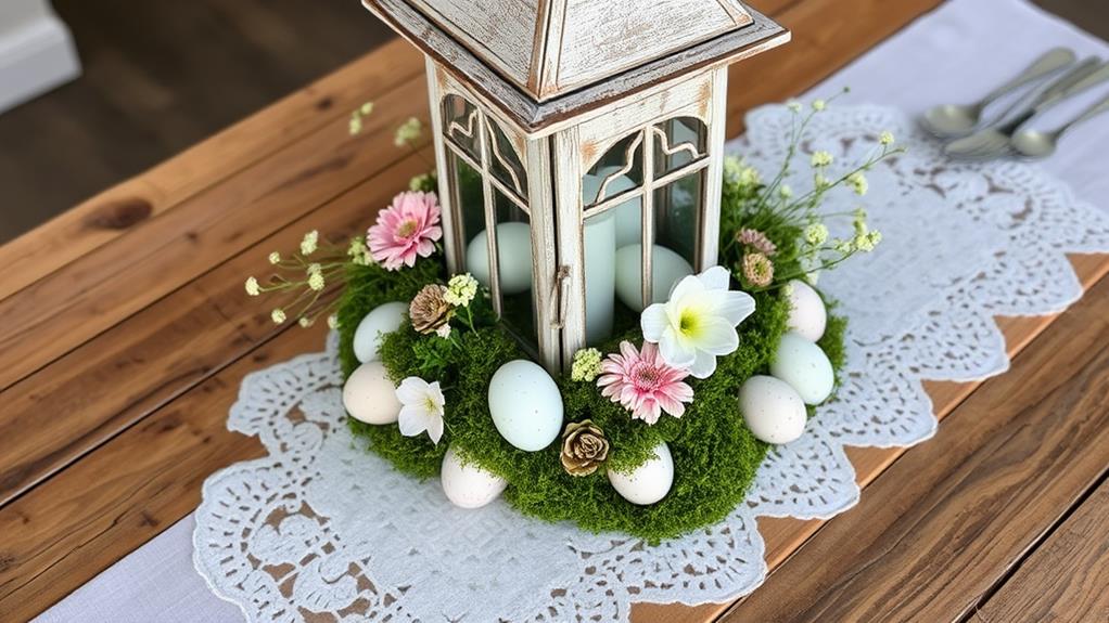 spring floral table decor