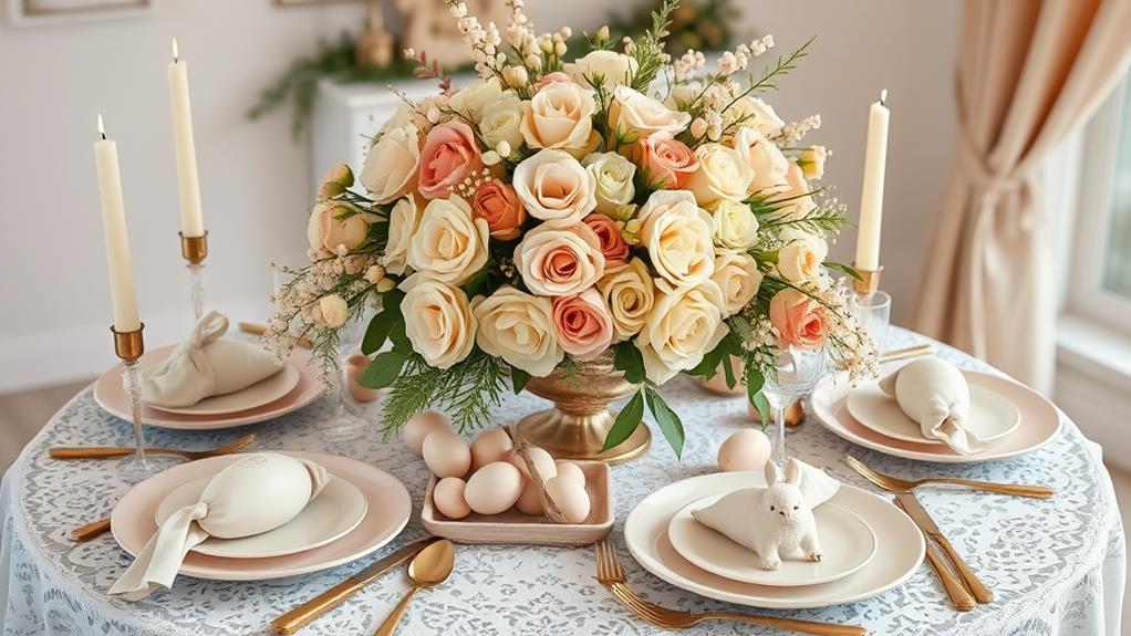 spring inspired table setting