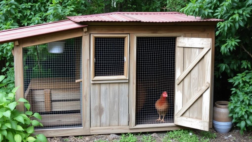 upcycled farm animal shelter