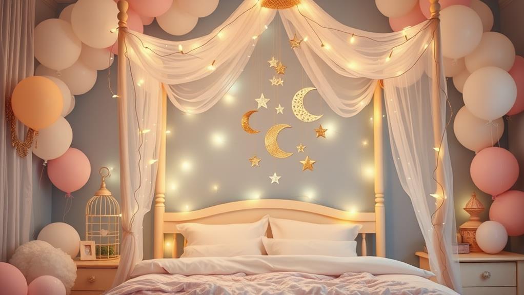 whimsical dreamy sleeping space