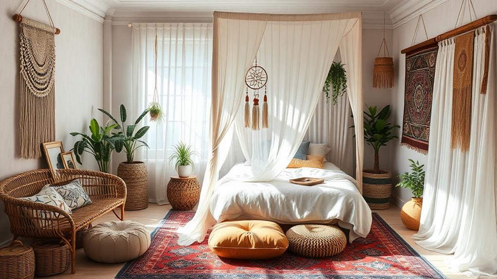 artistic boho bedroom inspiration 2024