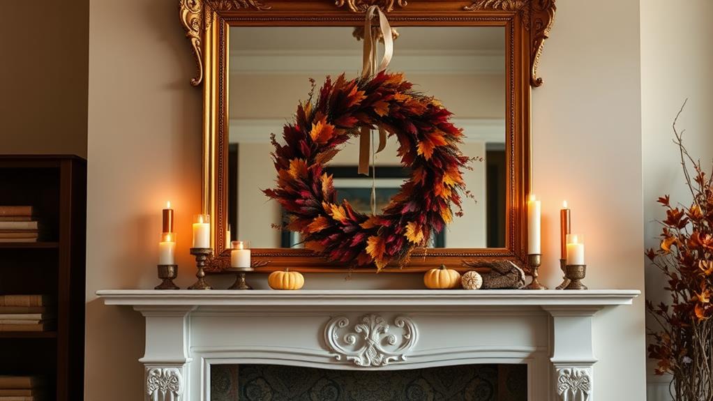 autumnal wreath display s elegant allure