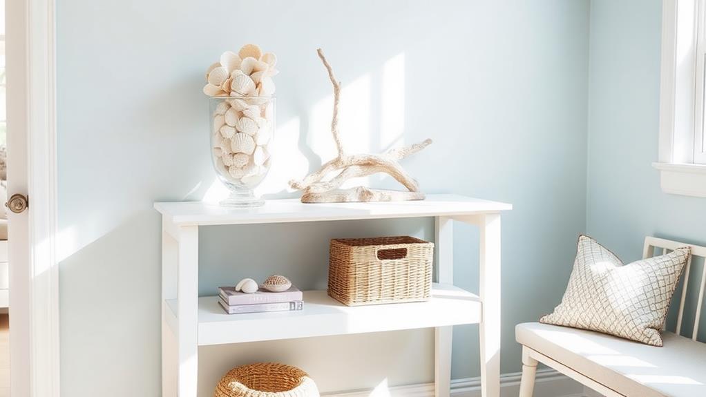 coastal inspired entryway decor