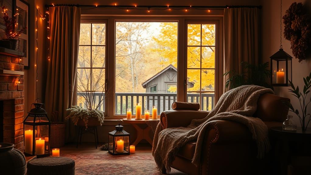 cozy warm inviting autumn lighting