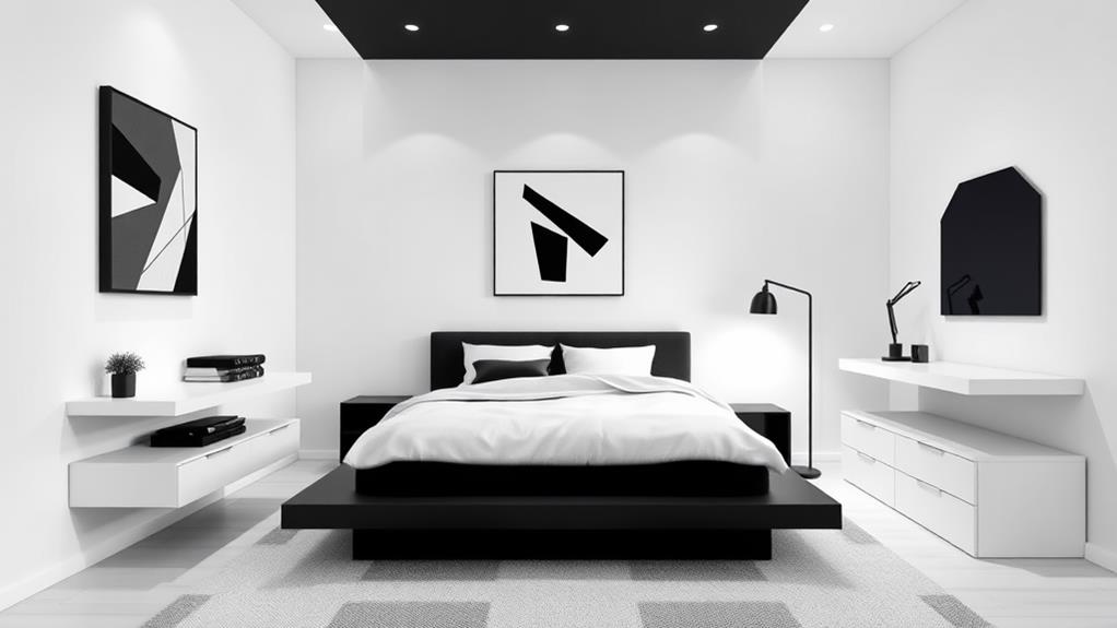 minimalist monochromatic tranquil retreat