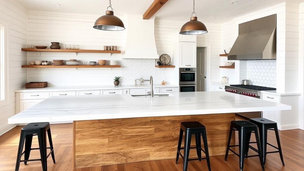 spacious kitchen island centerpiece