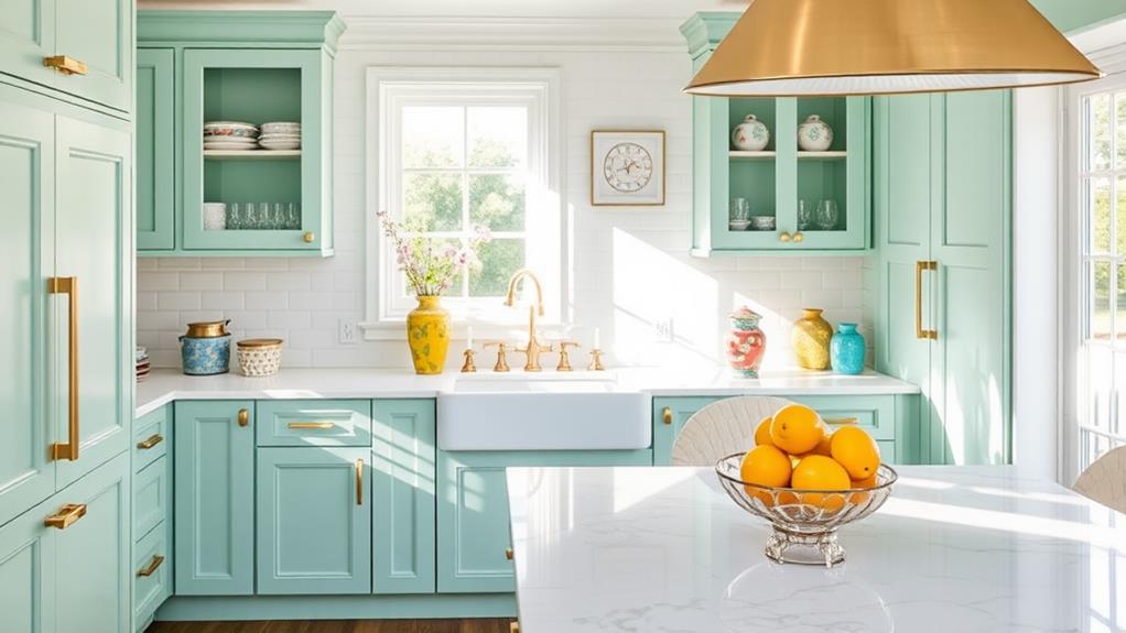 vibrant eye catching kitchen cabinetry