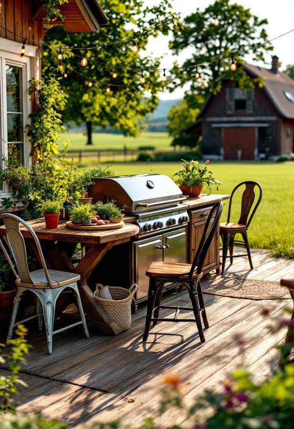 charming outdoor cooking area