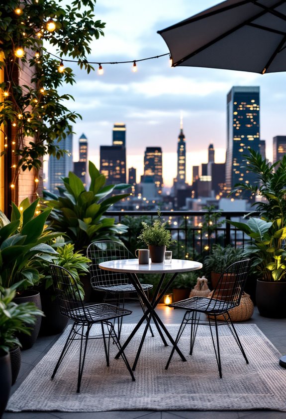 chic apartment patio designs