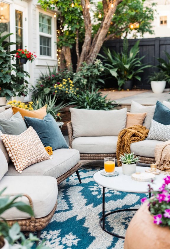 chic rugs for outdoor spaces