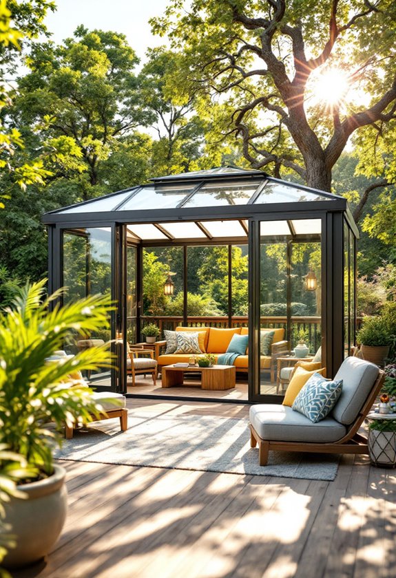 choose enclosed outdoor spaces