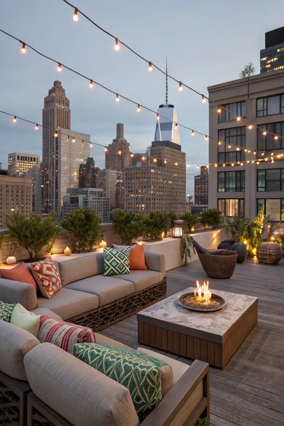 city rooftop garden oasis