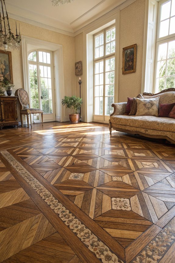 classic wood tile design