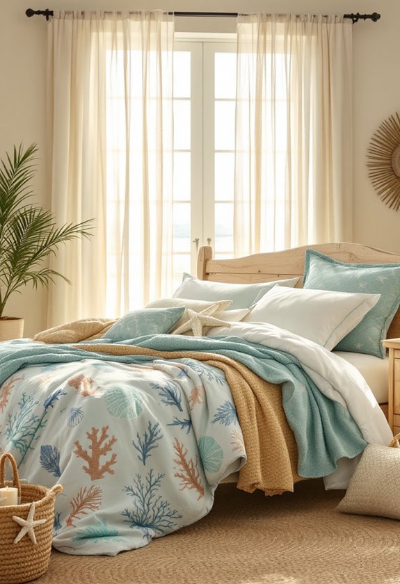 coastal inspired bedding collections