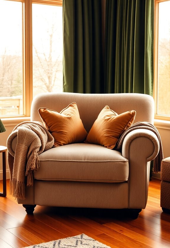 comfy spacious relaxing armchairs