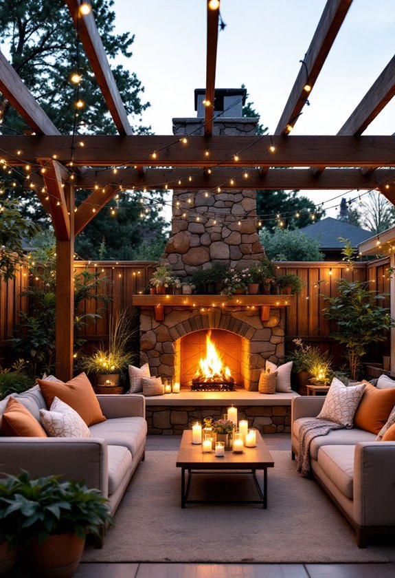 cozy ambiance with fireplaces