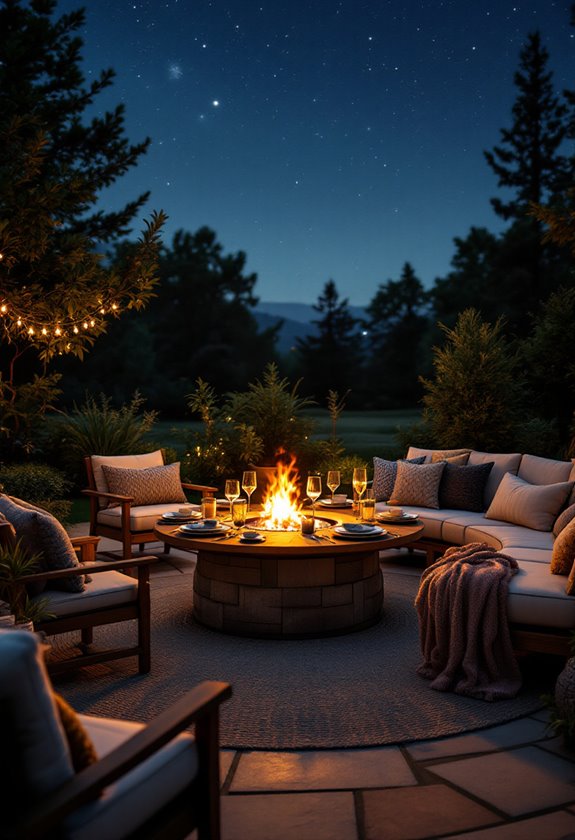 cozy outdoor dining ambiance