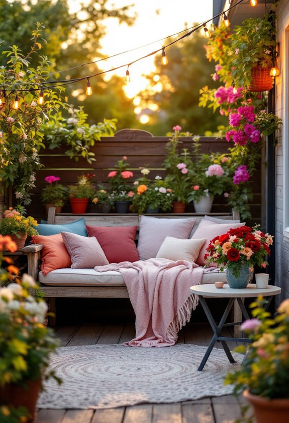 cozy reading corner setup