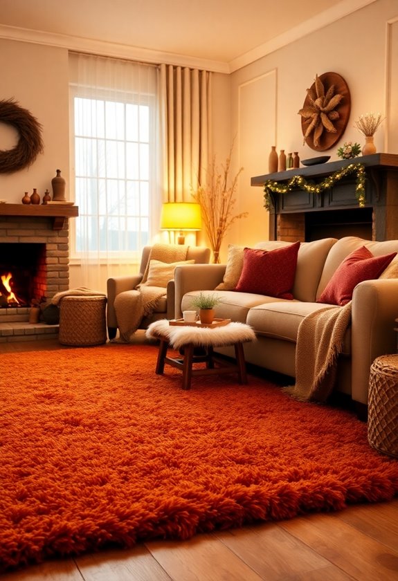 cozy textile floor furnishings