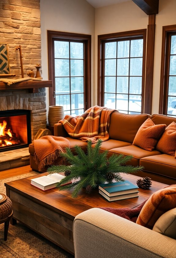 cozy winter living room decor