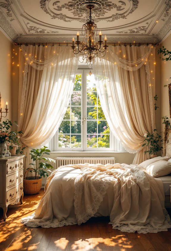 elegant fabric drapes