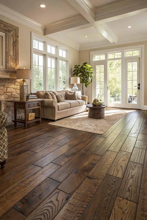 elegant hardwood flooring design