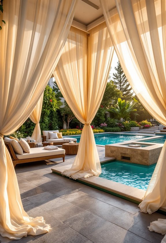 elegant outdoor relaxation spaces