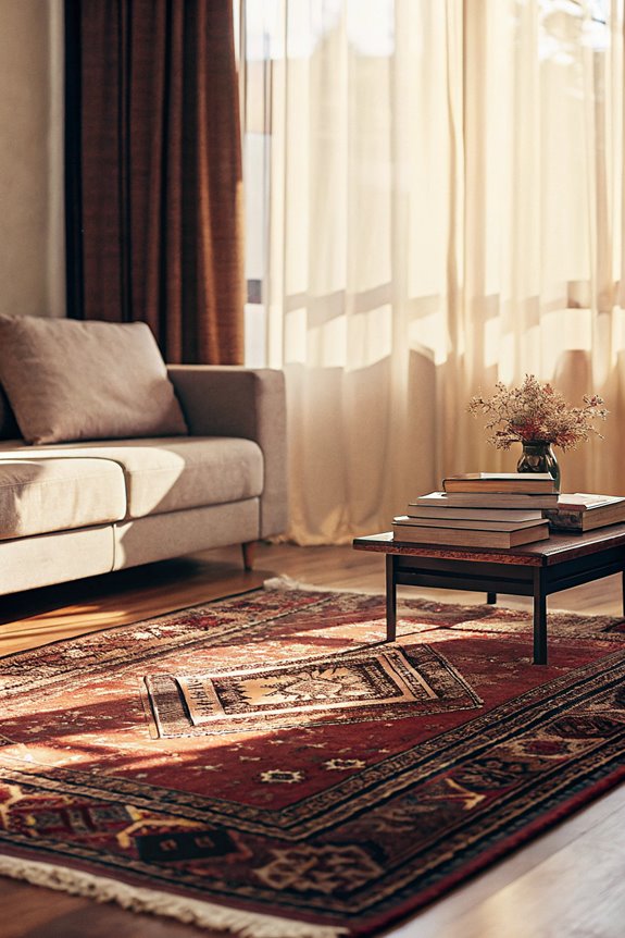 enhance space with rugs