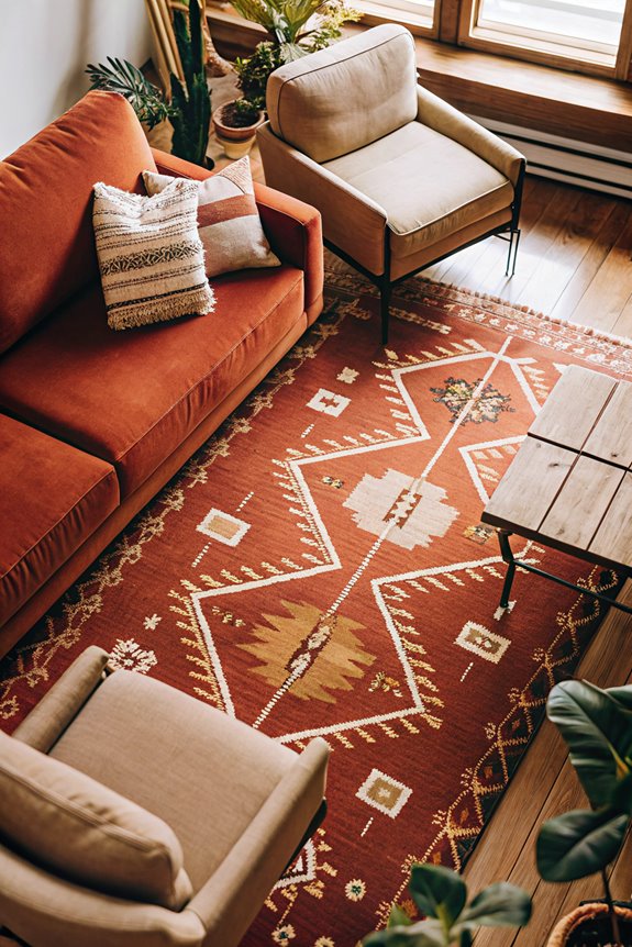 enhance space with rugs