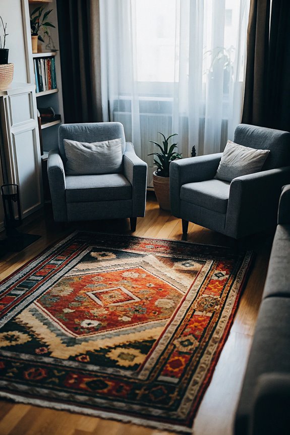 enhance space with rugs