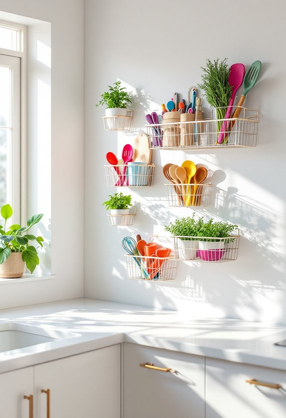 magnetic storage solution baskets