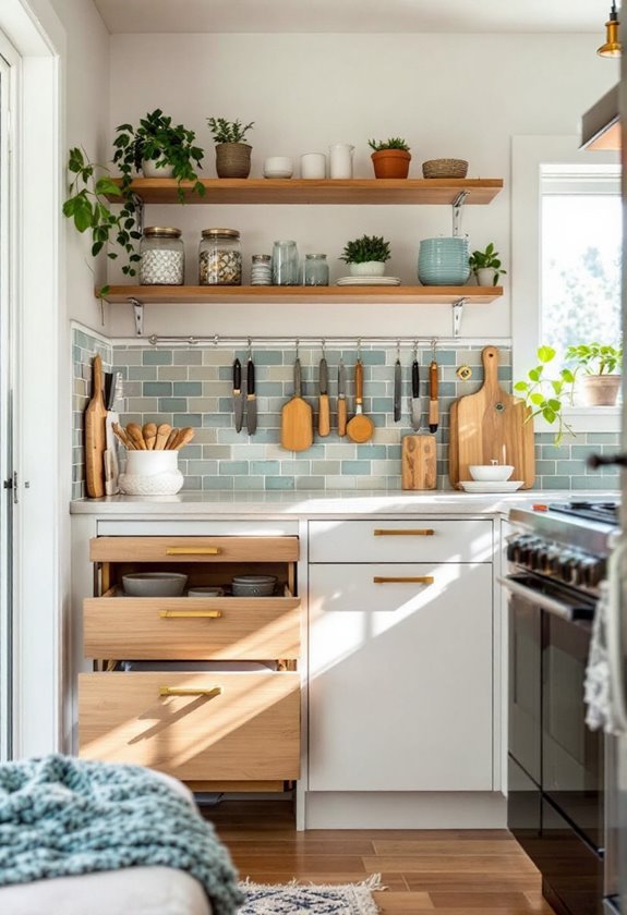 maximize small kitchen space