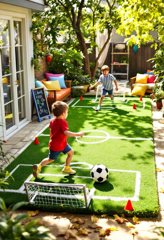 miniature sports playing area