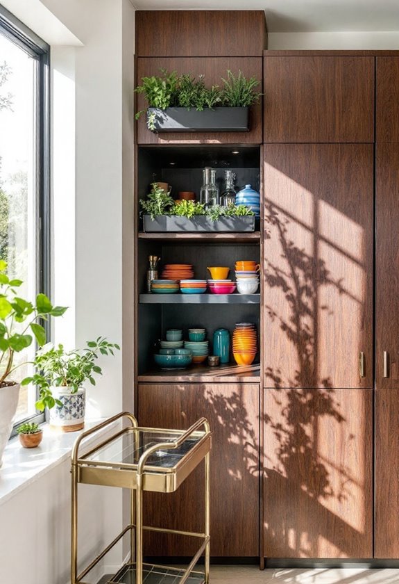 optimize corner cabinet space