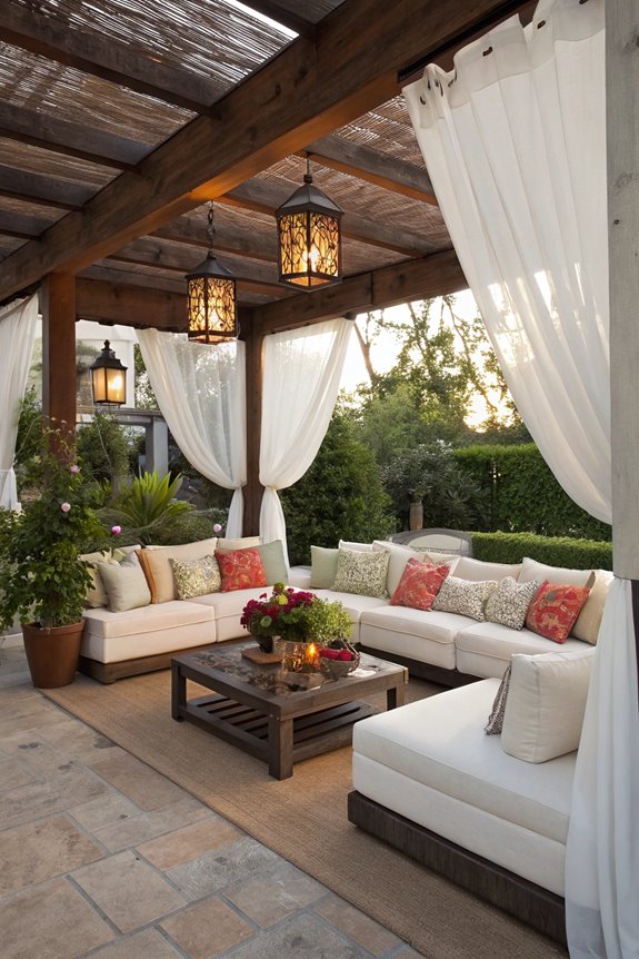 outdoor living space shelter