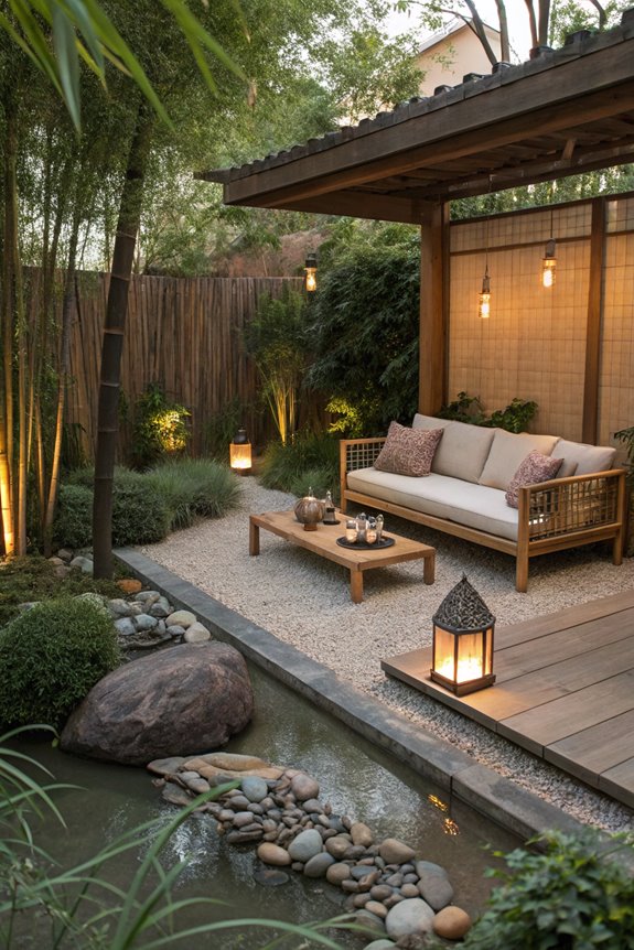 serene outdoor relaxation space